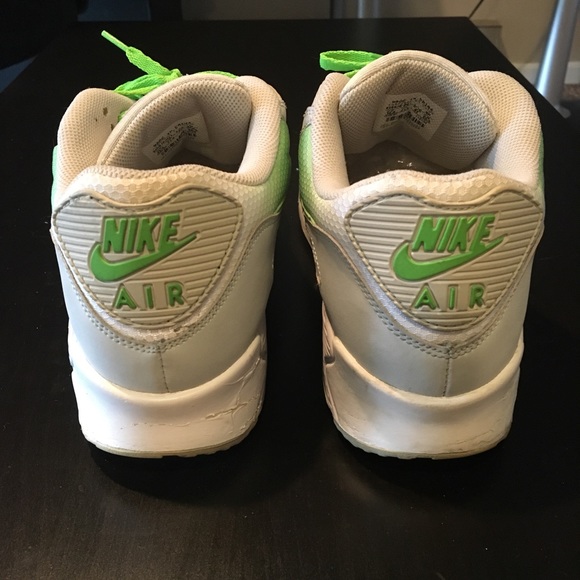 Nike Air Max 90 Grey Mean Green Gradient Sz 13 - Picture 2 of 5
